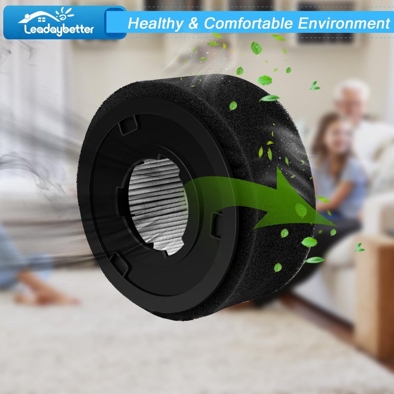 Leadaybetter 2 Replacement Filter for Bissell Power Force & Helix Turbo Inner and Outer Filter Set for Bissell 32R9,203-7913 - Image 5